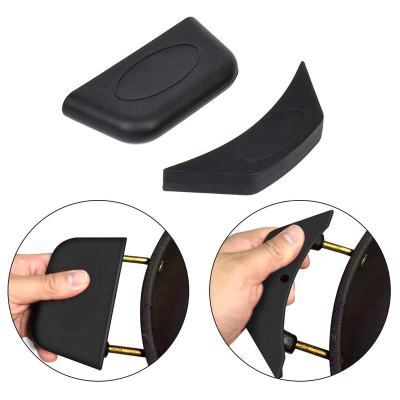 Emoly Silicone Hot Handle Holder  3 Pack Pot Holders Cover Rubber Hot Resistant Non Slip Pot Holder Sleeves for Cast Iron Skillets Metal Frying Pans Aluminum Cookware Handles (Black) - Image 3